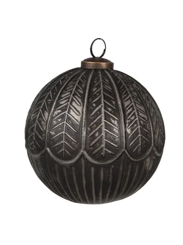 Clayre & Eef Christbaumkugel in Schwarz - Ø 12 cm