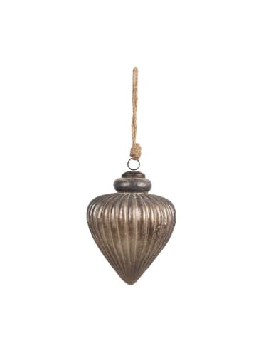 Clayre & Eef Kerstbal goudkleurig - (H)17 x Ø 13 cm