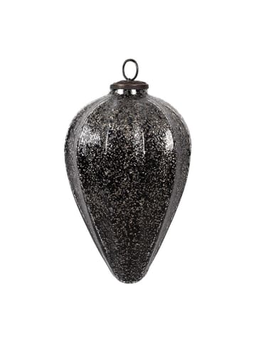 Clayre & Eef Christbaumkugel in Schwarz/ Gold - (H)14 cm