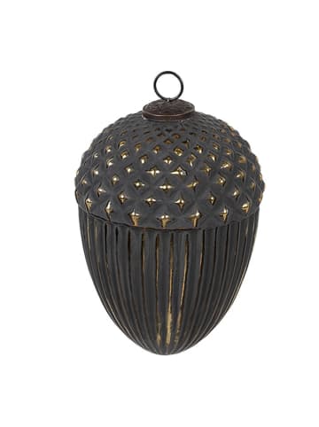 Clayre & Eef Bombka w kolorze złoto-szarym - wys. 21 x Ø 15 cm