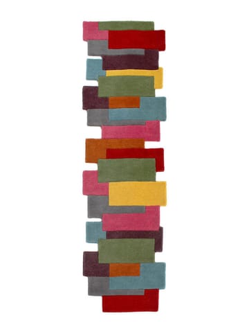 Flair Rugs Woll-Läufer in Bunt