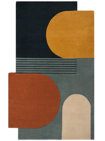 Flair Rugs Wollen tapijt blauw