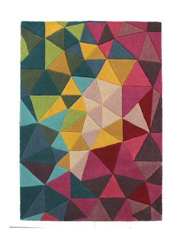 Flair Rugs Woll-Teppich in Bunt