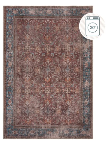 Flair Rugs Kurzflor-Teppich "Cyra" in Rot/ Blau
