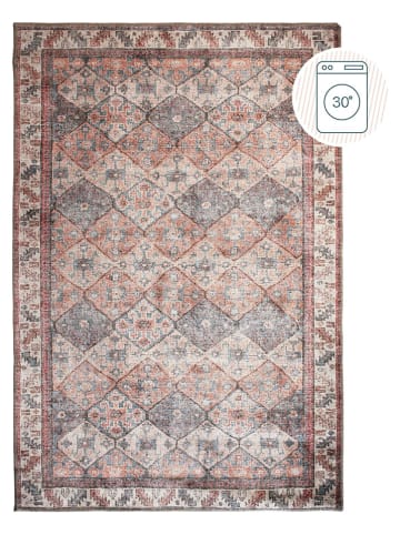 Flair Rugs Laagpolig tapijt "Dion" crème/rood