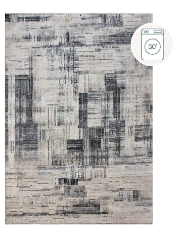 Flair Rugs Kurzflor-Teppich "Silas" in Creme/ Schwarz
