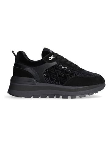 Liu Jo Skórzane sneakersy w kolorze czarnym