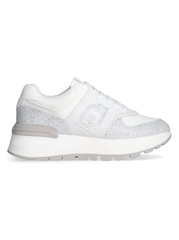 Liu Jo Skórzane sneakersy w kolorze białym