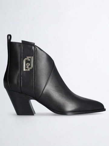 Liu Jo Leren enkelboots zwart