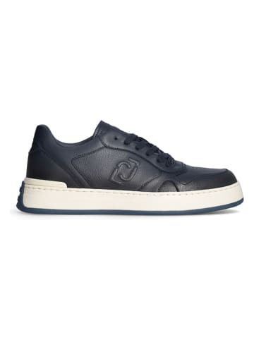 Liu Jo Skórzane sneakersy w kolorze granatowym