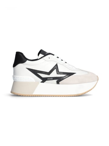 Liu Jo Leren sneakers wit/zwart