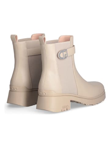 Liu Jo Leder-Chelsea-Boots in Beige