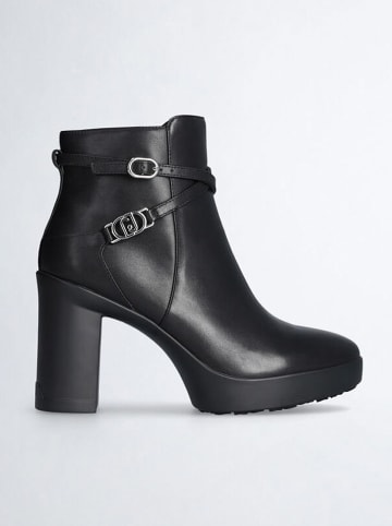 Liu Jo Leder-Stiefeletten in Schwarz