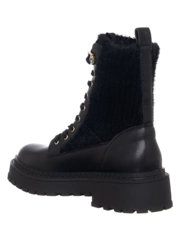 Liu Jo Leder-Boots in Schwarz