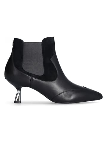Liu Jo Leder-Stiefeletten in Schwarz