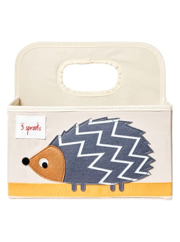 3 Sprouts Windelaufbewahrungsbox "Igel" in Creme/ Grau - (B)28 x (H)25 x (T)25 cm