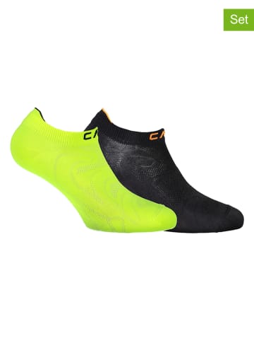 CMP 2er-Set: Laufsocken "Ultralight" in Neongelb/ Schwarz