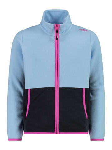 cmp Fleecejacke in Hellblau/ Schwarz