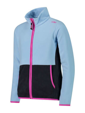 cmp Fleecejacke in Hellblau/ Schwarz