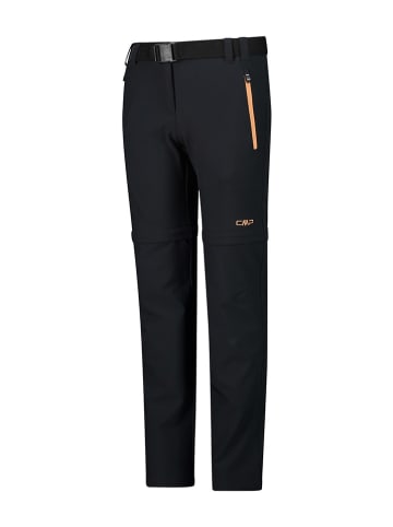 CMP Spodnie funkcyjne Zipp-Off w kolorze czarnym