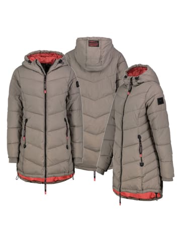 Sublevel Płaszcz pikowany w kolorze szarobrązowym