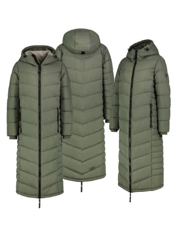 Sublevel Doorgestikte mantel olijfgroen