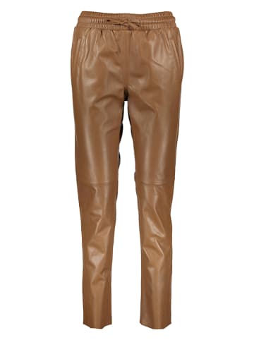 BLUE MONKEY Lederhose in Hellbraun