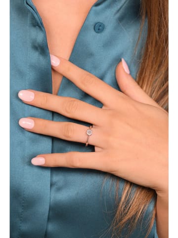 DIAMANTA Witgouden ring "Brillant lucia" met diamanten