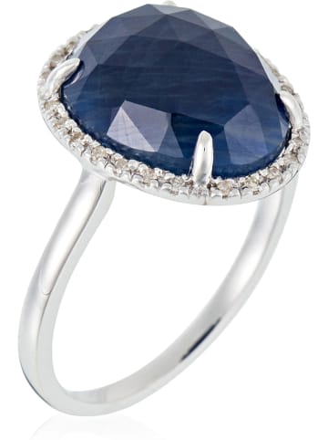DIAMANTA Witgouden ring "Bermudes nouvelles" met diamanten