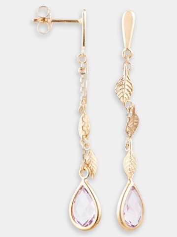 DIAMANTA Gouden oorstekers met edelstenen