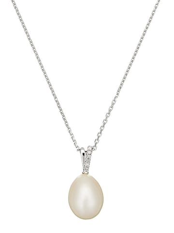 DIAMANTA Weißgold-Anhänger "Luliwa" mit Diamanten und Perle