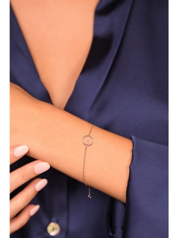 DIAMANTA Witgouden armband "Barette encerclée" met diamanten