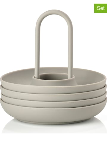 Zone Denmark 5-delige eierdoppenset "Singles" beige