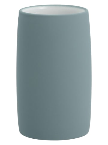 SÖDAHL Tandenborstelbeker "Mono" blauw - (H)11 x Ø 6,5 cm