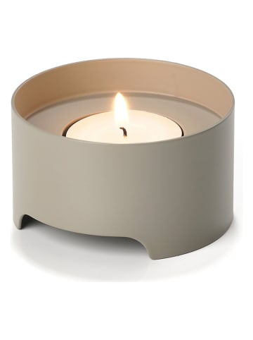 Zone Denmark Teelichthalter "Singles" in Taupe - (H)4 x Ø 7,5 cm
