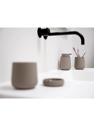Zone Denmark Tandenborstelbeker "Nova" beige - (H)10 x Ø 8 cm
