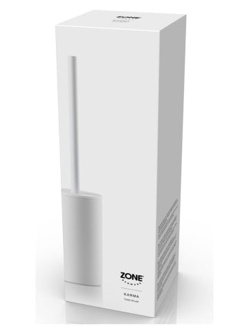 Zone Denmark Szczotka WC "Karma White" w kolorze białym - wys. 44,8 cm x Ø 8,4 cm