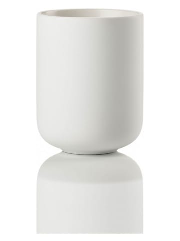 Zone Denmark Tandenborstelbeker "Sensu White" wit - (H)9 cm x Ø 6,5 cm