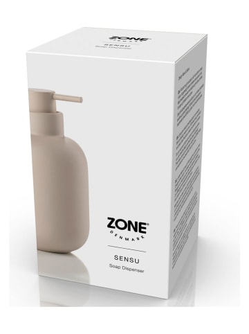 Zone Denmark Zeepdispenser "Sensu Sand" beige - (H)13 cm x Ø 7,5 cm