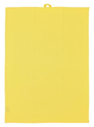 SÖDAHL 2-delige set: theedoeken "Twist" geel/beige - (L)70 x (B)50 cm