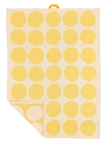 SÖDAHL 2-delige set: theedoeken "Bubbles" geel - (L)70 x (B)50 cm