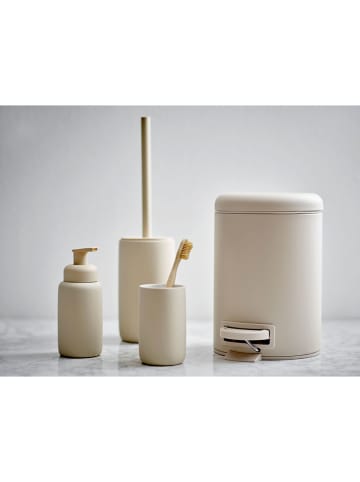 SÖDAHL Zahnbürstenbecher "Mono Beige" in Beige - (H)11 cm x Ø 6,5 cm