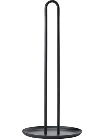 Zone Denmark Keukenrolhouder "Singles" zwart - (H)32 x Ø 14,5 cm