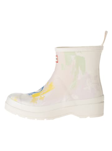 Hunter Gummistiefel in Creme/ Bunt