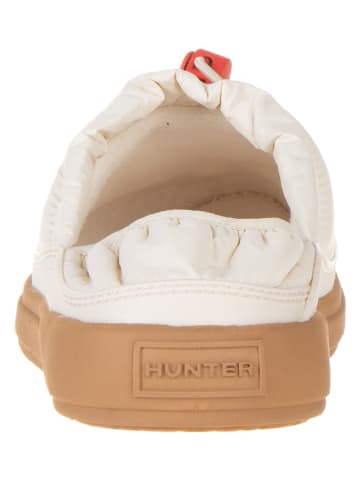 Hunter Slippersy w kolorze kremowym