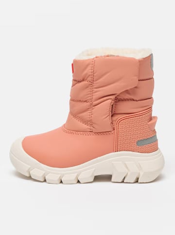Hunter Winterboots in Pink/ Weiß