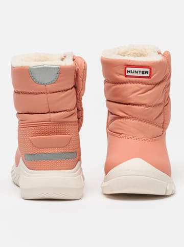 Hunter Winterboots in Pink/ Weiß