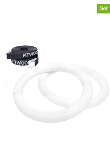 FITWOOD 4-delige set: turnringen "ULPU" zwart/wit - vanaf 3 jaar