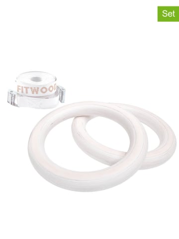 FITWOOD 4-delige set: turnringen "ULPU MINI" wit - vanaf 3 jaar