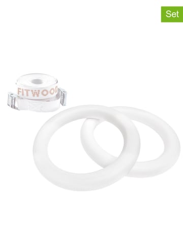 FITWOOD 4-delige set: turnringen "ULPU MINI" wit - vanaf 3 jaar
